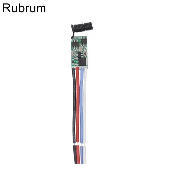 Rubrum 433 Mhz Дистанционно на Ключа Микро Мини DC 3,7 4,5 5 6 7,4 В 9, В 12 В 24 В 1CH Мощност на Led ключа за лампата Приемник