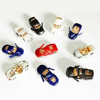 Мащаб 1/87 4D Пластмасов Изграждане на Автомобилни Везни от Съвременните Автомобили Колекция на Пъзела за Сглобяване на Играчки за Деца 16 Вида На Избор