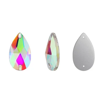 Всички Размери Спад Шият Планински Кристал Crystal Ab Цвят на Глас Влюбен 3230 Круша Flatback Шият Камък, Стъкло Влюбен за Сватбена Рокля