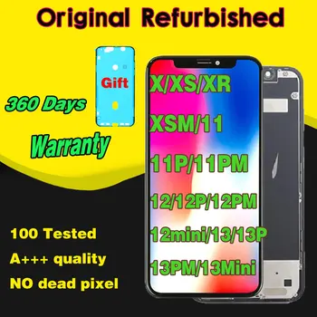 Оригинален Рециклирани Екран За Iphone X XR XS max Lcd 11 12 pro max мини Дисплей Тъчпад В Събирането на Подмяна на Части