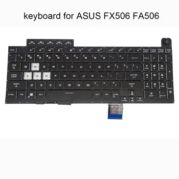 Клавиатура с подсветка на американски и английски език За ASUS TUF Gaming F15 FX506 FA506 FA506Q FX506L IU II IH IV клавиатура с кристали клавиатури шапки 661VUS00