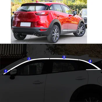 Автомобилна Стикер От Неръждаема Стомана Гарнитура Стълб Прозорец на Средна Лента за Покритие Рамка Абсорбатори За Mazda CX-3 CX3 2017-2021