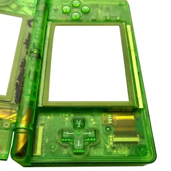 Прозрачна Зелена Пълна Подмяна на Корпуса на Корпуса на Екрана Обектив за Nintendo DS Lite