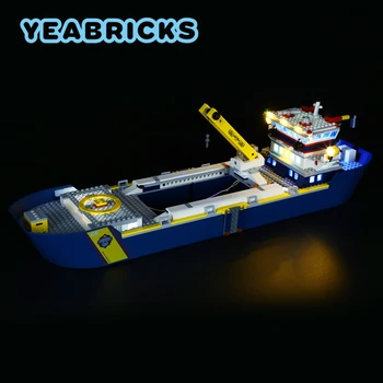 YEABRICKS Led Лампа Комплект за 60266 Кораб за Изследвания на океана Набор от градивни блокове (не включва модел) Тухли Играчки за Деца