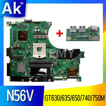 N56V дънна Платка За лаптоп Asus N56VM N56VZ N56VJ дънна Платка на лаптоп GT630M GT635M GT650M GT740M GT750M Подкрепа на графичния процесор i3 i5 i7