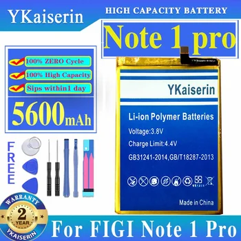 YKaiserin Батерия 5600 mah за FIGI Note 1 Pro 1Pro Note1 Pro Bateria