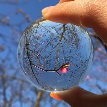 60/70/80 мм Кристална Топка Снимка на фън шуй Магически Стъклена Топка Начало Декор Стъклена Сфера bola de cristal