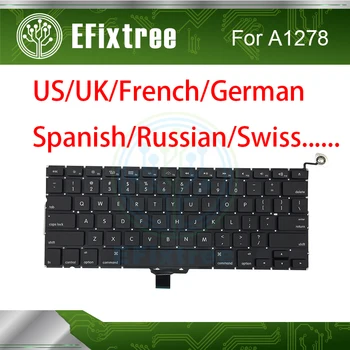Оформление лаптоп Великобритания Немски Френски Испански Руски За Macbook Pro 13 