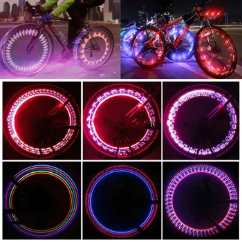 16 Led Велосипедни Огнища Със Спици, Мотоциклетни Велосипедни Гуми, Джанти Светлини, осветлението на Вело Светлини, Лампа за 20-инчов Каране на Колело