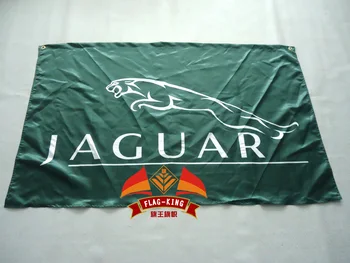 флаг състезания jaguar, банер jaguar от полиестер 90*150 см