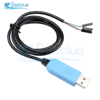 1бр PL2303 USB TA TTL Конвертира RS232 сериен кабел PL2303TA е Съвместим с Win7, Win8 Win10 Изглед