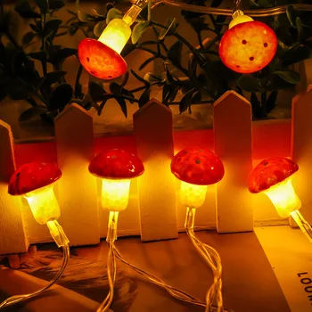 Гъбена Сладък Led Лампа за Коледни Светлини, Коледа Лампа Star Гирлянди, Led Гирлянди, Usb, Начало Декор, работещи на Батерии