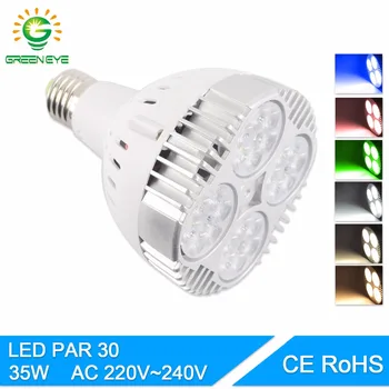GreenEye PAR30 35 Watt Led Лампа LED Прожектор Ac 220 До 240 v RGB led par Лампара за Домашно Осветление SMD 2835 Супер Ярък Лампара E27