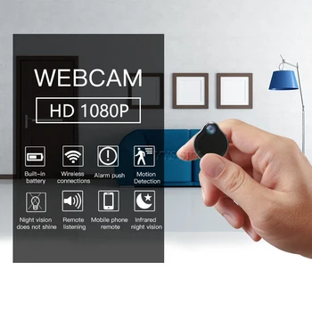 1080P Wifi Мини Камера Espia Капки Вода Стил Магнитен Датчик за Движение, Нощно Виждане HD Видео Micro, Cam Скрита Подкрепа TF Карта