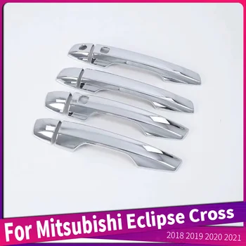 За Mitsubishi Eclipse Cross 2018 2019 2020 2021 ABS Хромирана Автомобилна Страничната Врата Дръжка Капак Завърши Стикер Аксесоари За Подреждане
