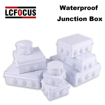 Икономична водоустойчив разпределителните кутия с гумена мъниче, захранващ блок за външен и вътрешен контрол, кутия за уплътняване на кабели ABS, IP65