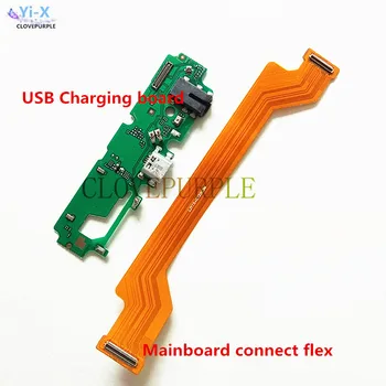 USB Докинг Станция, Зарядно Устройство, Порт за Зареждане на Plug-Гъвкав Кабел с Микрофон за Vivo Y11 2019 Резервни Части