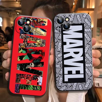 Калъф с надпис на Marvel Калъф за телефон за iPhone 11 Pro Max Калъф за камера за iPhone 12 13 Pro Max X XR Xs max 6 6s 7 8 Plus