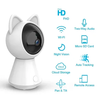 2MP 1080 P Yoosee ПРИЛОЖЕНИЕ на 360 Градуса Безжичен PTZ IP Робот Камера с Домофонна система за Домашно Сигурност, ВИДЕОНАБЛЮДЕНИЕ Монитор