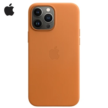 Оригинален Кожен Магнитен Калъф Apple Magsafe За iPhone 12 13 Pro Max 13 Mini Case Безжична Зареждане Защита От Падане на Кутията