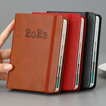2023 Планер График Книга 404 Страници Ежедневно Книга за управление на Времето 365 Дни Самодисциплина Перфокарта Portable Notepad Дневник