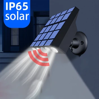 2022 Открит Слънчева Светлина Мощен Led Сензор за Движение Водоустойчива IP65 Осветление за Дома Път Гараж, Двор, Градина, Улица, с монтиран на стената Лампа