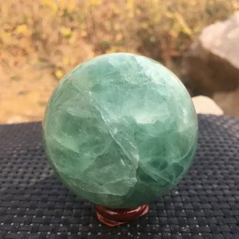 60 мм Натурален Флюоритовый топка Кристален Мебели Кварцевая Лековита Пръчка Подарък