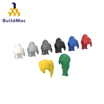BuildMOC 62696 ПЕРУКА С ДЪЛГА ОПАШКА За Изграждане на Блоковете резервни Части САМ Изграждане на Класически Маркови подарък Играчка