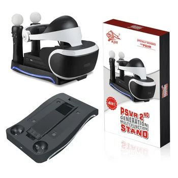 Поставка за дисплея на PSVR PS VR 2th Charging Dock - Витрина, зареждане и показване PS4 VR Притежателя слушалки PS VR Контролер PS Move Зарядно устройство