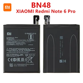 100% Оригинална Батерия BN48 4000 ма За Xiaomi redmi Note 6 Pro е Висококачествена Батерия BN48