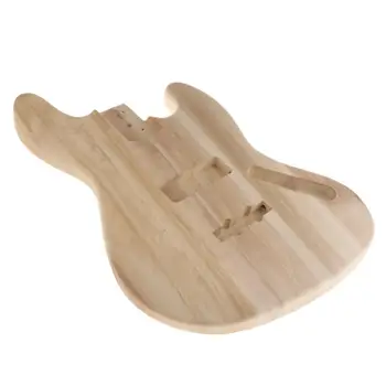 Недовършени Корпуса на електрическа китара, Ръчно изработени Китара Бъчва от Клен Дърво за Бас-Китара в Стил JB Резервни Части