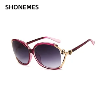 ShoneMes Извънгабаритни Цветни Слънчеви Очила Поляризирани Дамски Големи Рамки Флорални Нюанси за Дамите Градиентные Слънчеви Очила За Шофиране