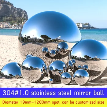 304 # 1.0 mm 19 mm-300 mm огледално декоративен балон от неръждаема стомана, дом, хотел, търговски център, Парк, Кв бар, декоративни топка