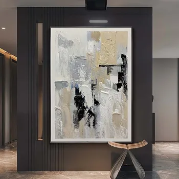 Абстрактен платно ръчно изработени безрамная живопис с маслени бои монтиране на украса художествена картина размерът може да се коригира, за да се мотае в хотел или у дома