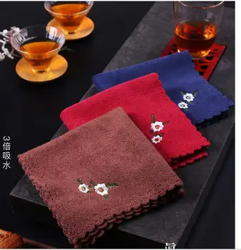 абсорбирующая удебелена голяма чаена салфетка чаено кърпа памучни ленено кърпа за чайна церемония