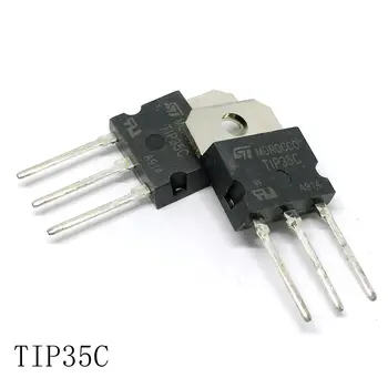 Высокомощный транзистор TIP35C TO-218 25A/100V 10 бр./лот нови в наличност