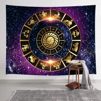 Simsant Galaxy Космически Гоблен Съзвездието на Таро, на Изкуството Стенни Гоблени за Хола Спалнята на Общежитието Домашно Одеяло Декор