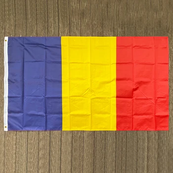 безплатна доставка xvggdg НОВ Флаг Румъния 3 фута x 5 метра Окачен Знаме на Румъния Полиестер стандартен Флаг Банер