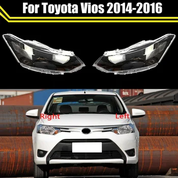 Автомобили Замяна На Кутията Фарове Обектив Стъклена Обвивка На Предния Фар Прозрачна Лампа Светещи Капачки За Toyota Vios 2014 2015 2016