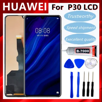 За Huawei P30 LCD дисплей с сензорен екран Дигитайзер В Събирането на Замяна за Huawei P30 LCD дисплей ELE-L29 ELE-L09 ELE-AL00 Дисплей