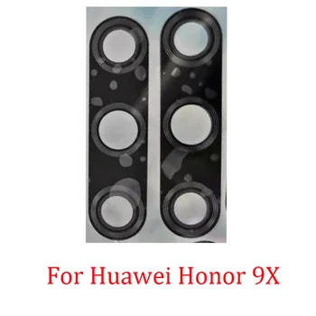 Мобилен телефон Задната част на Задната Камера със Стъклен Капак на Обектива За Huawei Honor 9X Задната част на Основната Голяма Камера, Обектив Стъкло За Honor9X Със Стикери резервни Части