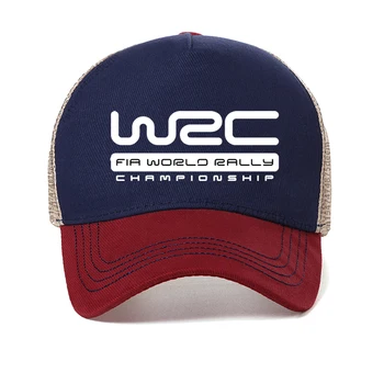 Световен рали шампионат WRC бейзболна шапка Модни Готина бейзболна шапка на WRC Унисекс Регулируема бейзболна шапка възстановяване на предишното положение лятото дишащи Меш шапки