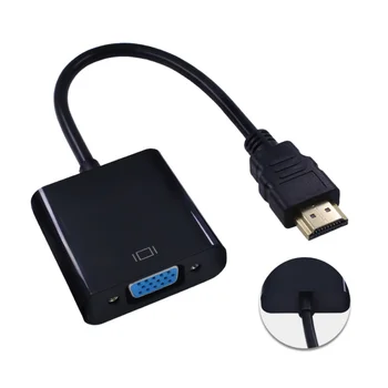 PULUZ HDMI-съвместим Адаптер, VGA 1080P Цифрово-аналогов Аудиопреобразователь Male To Famale За КОМПЮТЪР, Лаптоп, ТВ-бокс, Проектор
