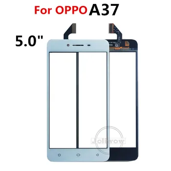 За OPPO A37 панел докосване на екрана на Предната Външна Стъклен Капак на обектива резервни части За oppo A37 A 37 Телефон сензорно Предно стъкло