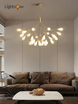 Постмодернистская полилей светулка в скандинавски стил, творчески лампи за спалня, луксозни лампи за ресторанта и бара