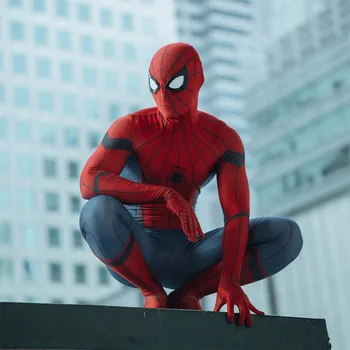 Аниме Супергерой Спайдър-Боди Marvel Spiderman: Далеч От Дома Cosplay Костюм Гащеризон Коледа Хелоуин Карнавал Подаръци
