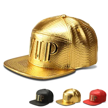 Луксозен ПУ Крокодил хип-хоп шапка диамантени зърна мъжка шапка със златно лого бейзболна шапка на Мъже, Жени Спорт шапка шапка модел