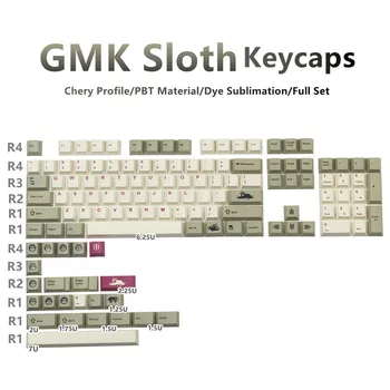Персонализирани капачки за ключове GMK Sloth PBT с черешов профил 127 комбинации изместена 2U на 1,75 U
