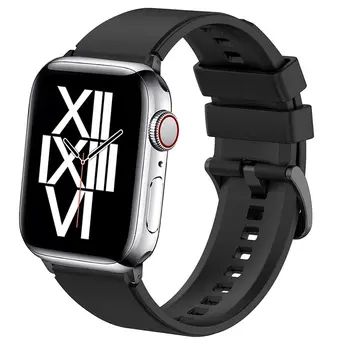 Силиконов ремък За Apple Watch band 45 мм 41 мм 44 мм 40 мм 38 мм 42 мм smartwatch каишка за часовник каишка гривна iWatch series 3 4 5 6 SE 7