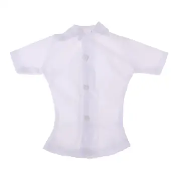 Бяла риза с къс ръкав в мащаб 1/6 за 12 инча HT, Phicen PH, JIAOU, CY